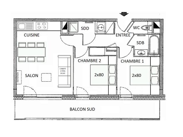 HAUTELUCE - 6 pers, 47 m2, 3/2 - Hauteluce