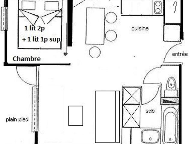 2 Pièces 4/5 pers. PLAGNE VILLAGES - wifi inclus - Plagne Villages