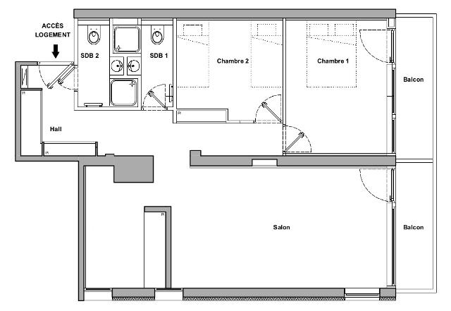 Appartements Poudreuse 2340206 - Val d’Isère Centre