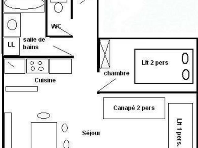 2 Pièces 4/5 pers - LE SIERRA NEVADA -PLAGNE CENTRE - Plagne Centre