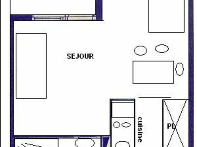 Studio 3/4 pers -LES GENTIANES - PLAGNE VILLAGES - Plagne Villages