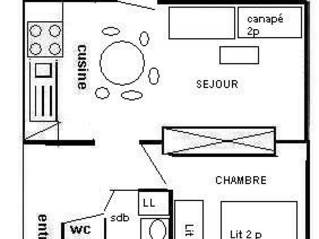 2 Pièces 5 pers - LE MONT-BLANC - PLAGNE CENTRE - Plagne Centre