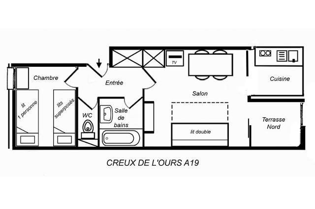 Appartements LE CREUX DE L OURS A - Méribel Mottaret 1850