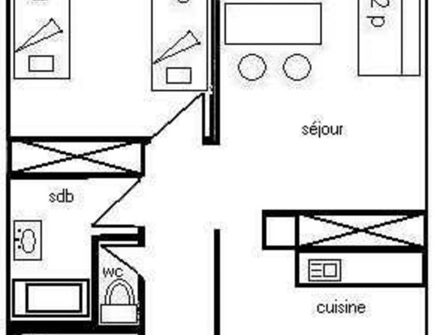 2 Pièces 5 pers - LA MEIJE - PLAGNE CENTRE - Plagne Centre