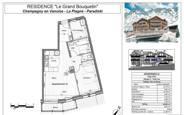 Appartements LE GRAND BOUQUETIN - Plagne - Champagny en Vanoise