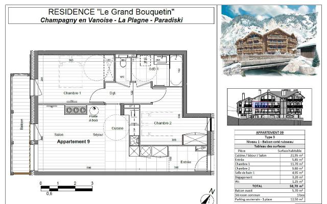 Appartements LE GRAND BOUQUETIN - Plagne - Champagny en Vanoise