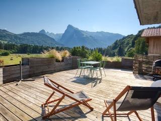 Duplex 2 chambres avec grande terrasse, animaux acceptés, à Samoëns FR-1-642-77 - Samoëns