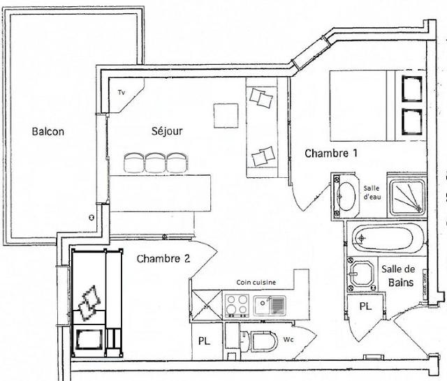 Appartements FERMES DE MERIBEL BAT C - Méribel Village 1400