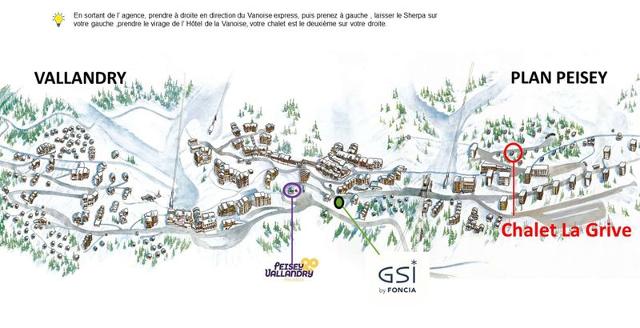 Chalet La Grive PVA-GRIVE - Plan Peisey