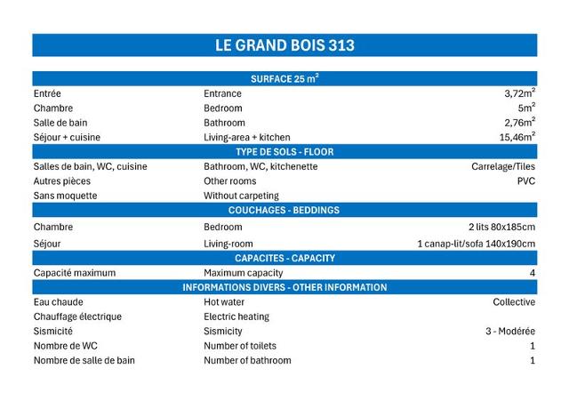 Appartements GRAND BOIS B - La Tania