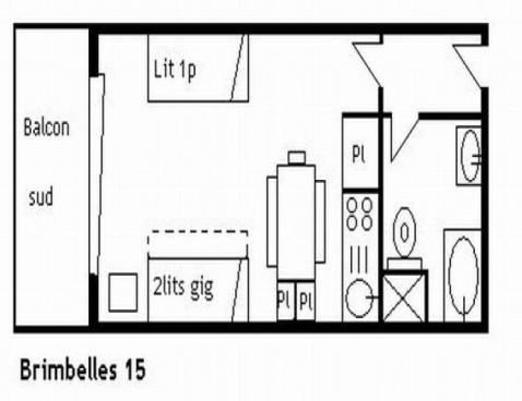 LES BRIMBELLES/15 - Méribel Centre 1600 