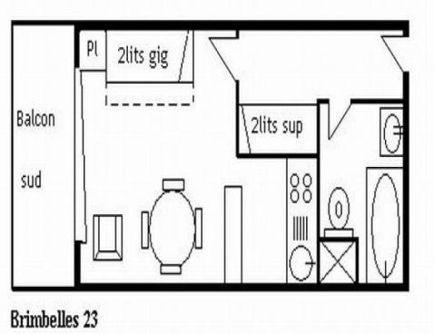 LES BRIMBELLES/23 - Méribel Centre 1600 