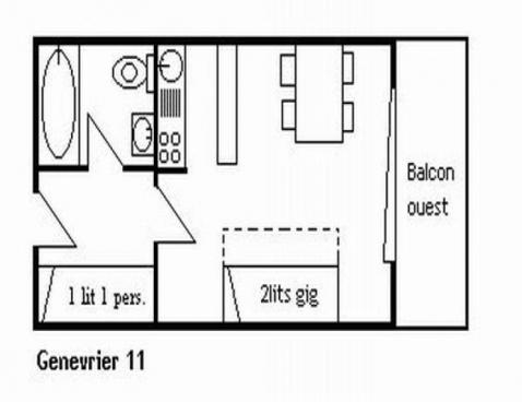 LE GENEVRIER/11 - Méribel Centre 1600 