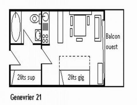 LE GENEVRIER/21 - Méribel Centre 1600 