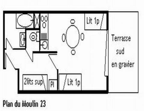 LE PLAN DU MOULIN/23 - Méribel Centre 1600 