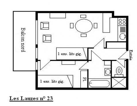 LES LAUZES/23 - Méribel Centre 1600 