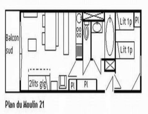 LE PLAN DU MOULIN/21 - Méribel Centre 1600 