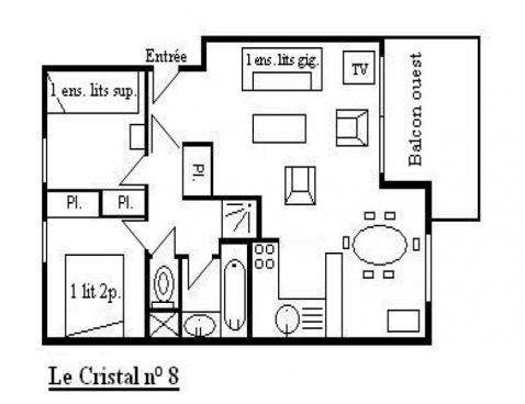LE CRISTAL/8 - Méribel Centre 1600 