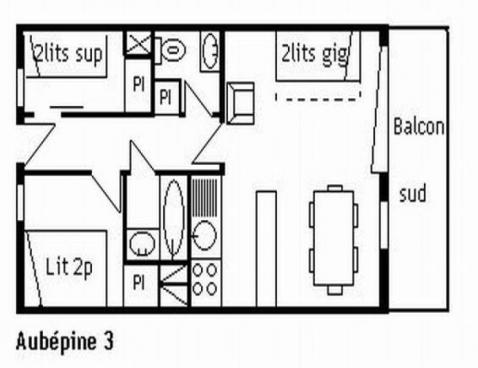 AUBEPINE/3 - Méribel Centre 1600 