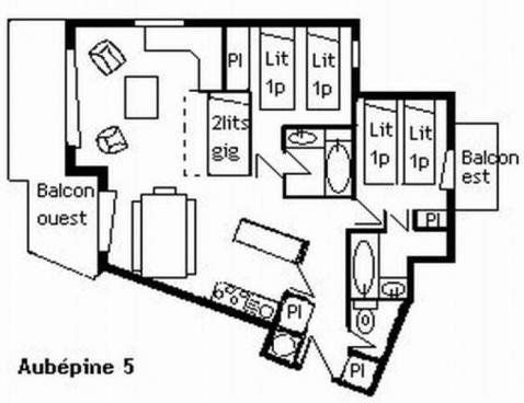 AUBEPINE/5 - Méribel Centre 1600 