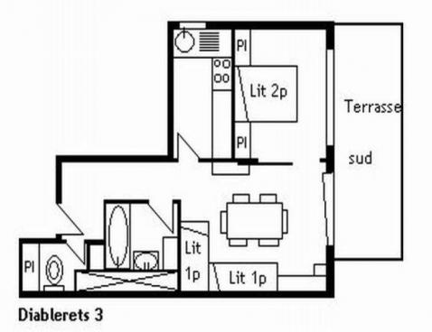LES DIABLERETS/3 - Méribel Centre 1600 
