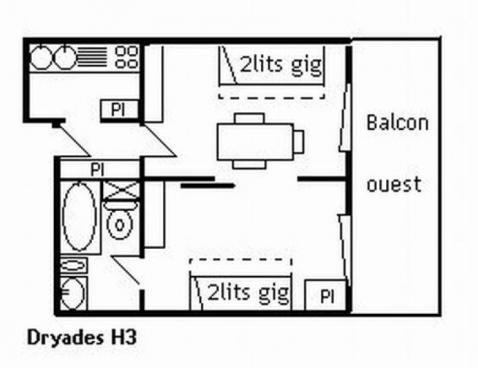 LES DRYADES/203 - Méribel Centre 1600 