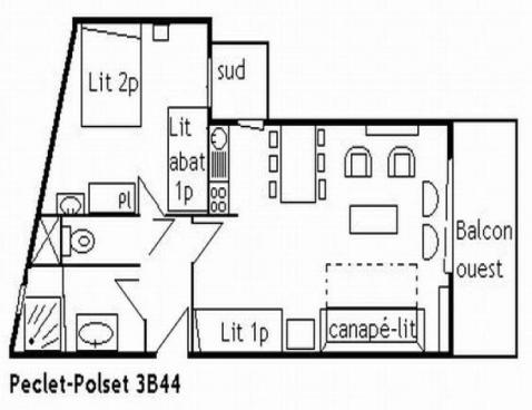 POLSET - EN GARNET/244 - Méribel Centre 1600 