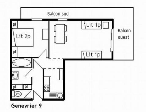 LE GENEVRIER/9 - Méribel Centre 1600 