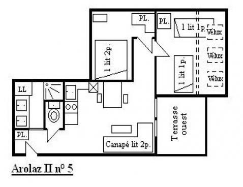 L'AROLAZ II/5 - Méribel Centre 1600 