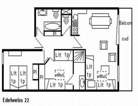 L'EDELWEISS/22 - Méribel Centre 1600 