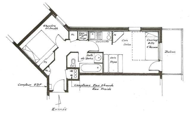 Appartements Median - Les Menuires Reberty 1850