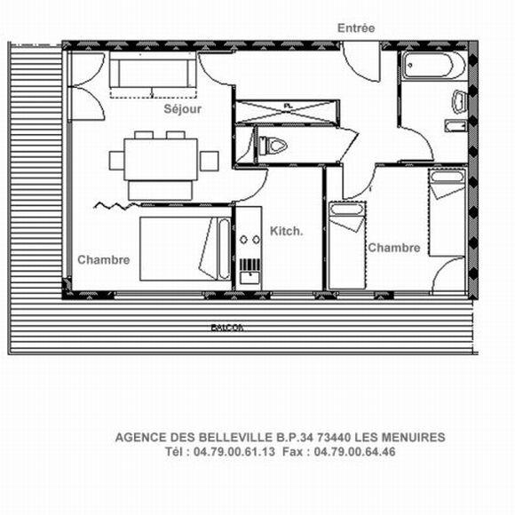 Appartements Oisans - Les Menuires Croisette
