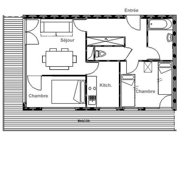 Appartements Oisans - Les Menuires Croisette
