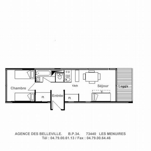 Appartements Combes - Les Menuires Brelin