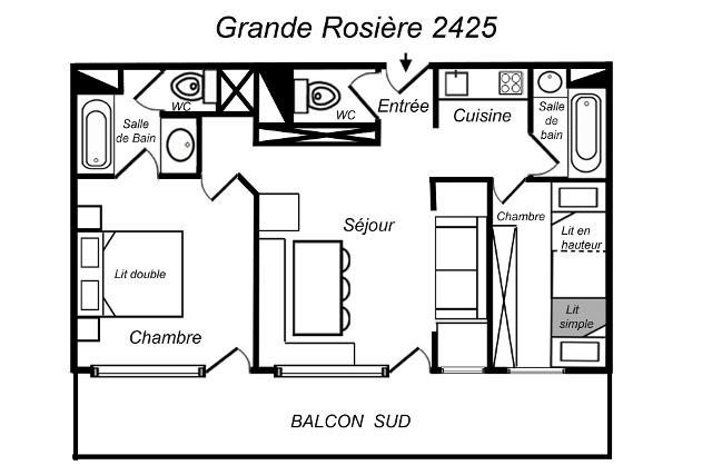 Appartements RESIDENCE GRANDE ROSIERE - Méribel Mottaret 1850