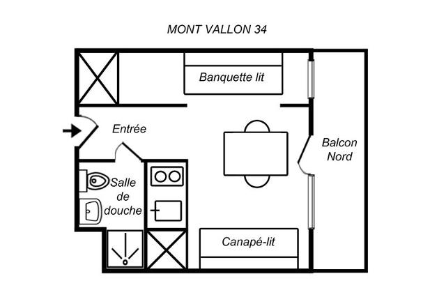 Appartements MONT VALLON - Méribel Mottaret 1850