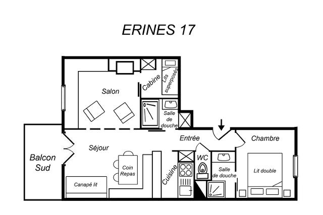 Appartements RESIDENCE ERINES - Méribel Mottaret 1850