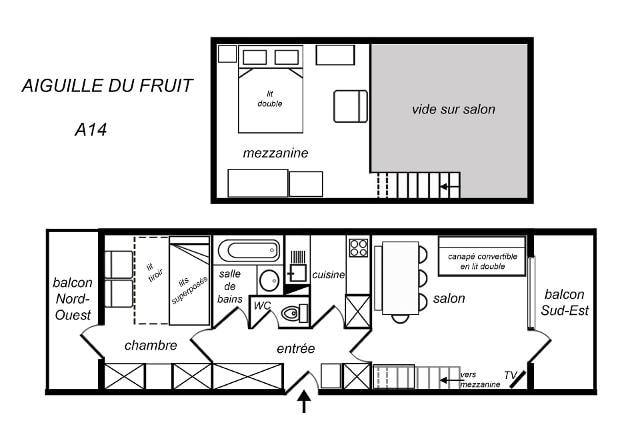 Appartements Res Aiguille Du Fruit - Méribel Mottaret 1850
