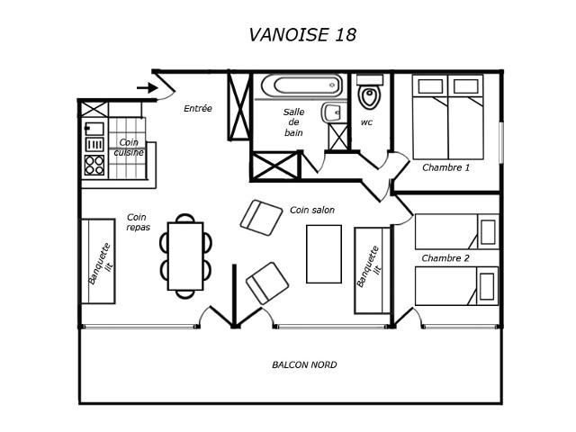 Appartements RESIDENCE VANOISE - Méribel Mottaret 1850