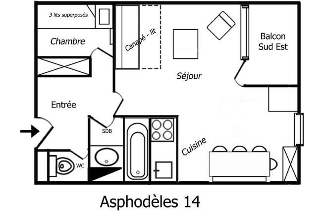 Appartements ASPHODELES - Méribel Mottaret 1850