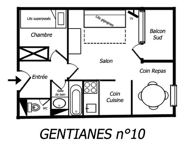 Appartements RESIDENCE GENTIANES - Méribel Mottaret 1850