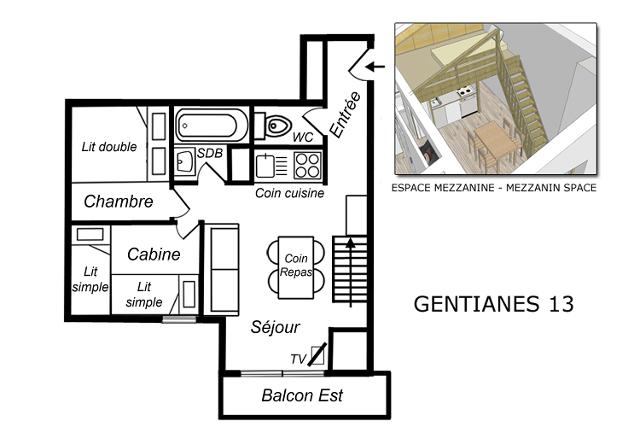 Appartements RESIDENCE GENTIANES - Méribel Mottaret 1850