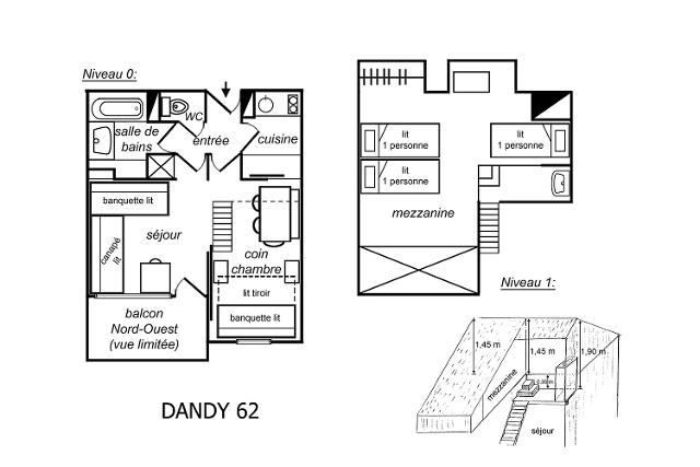 Appartements RESIDENCE DANDY - Méribel Mottaret 1850