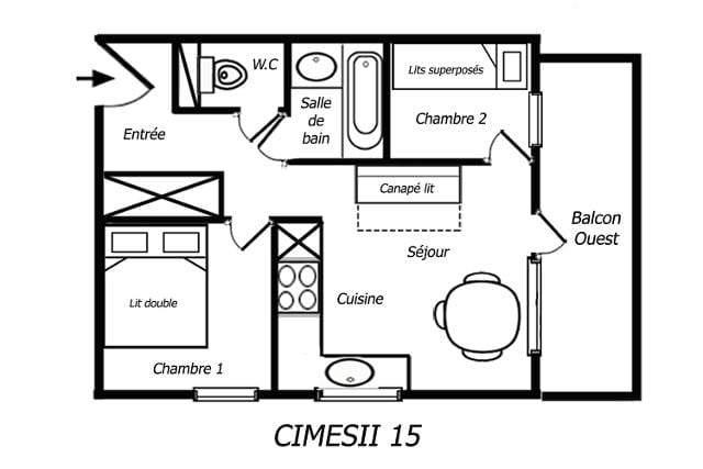 Appartements Residence Cimes Ii - Méribel Mottaret 1850