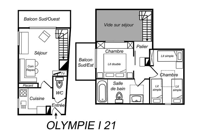 Appartements RESIDENCE OLYMPIE I - Méribel Mottaret 1850