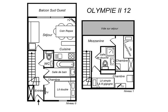 Appartements RESIDENCE OLYMPIE II - Méribel Mottaret 1850