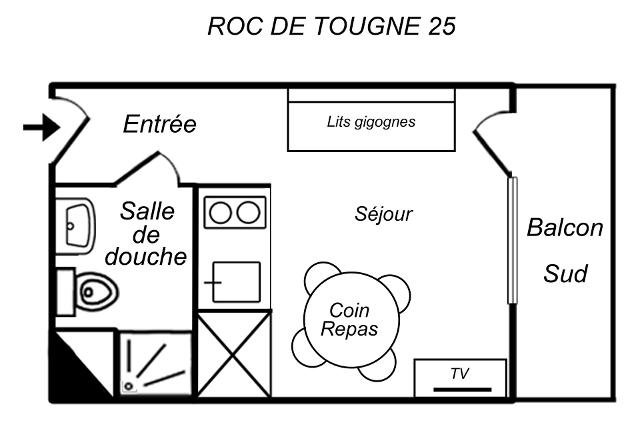 Appartements RESIDENCE ROC DE TOUGNE - Méribel Mottaret 1850