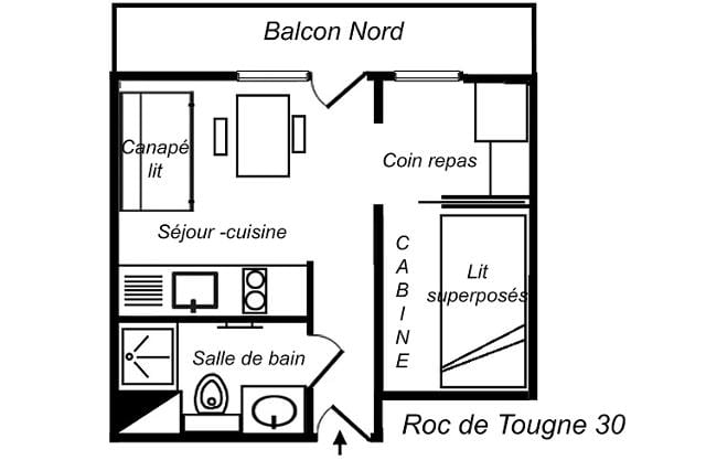 Appartements RESIDENCE ROC DE TOUGNE - Méribel Mottaret 1850