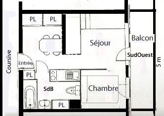 Appartements Necou - Les Menuires Reberty 2000