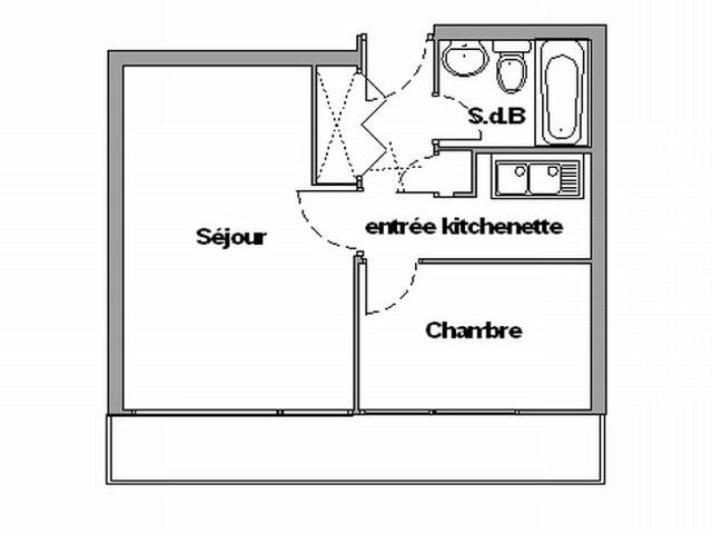 Appartement Chamrousse, 2 pièces, 4 personnes - Chamrousse